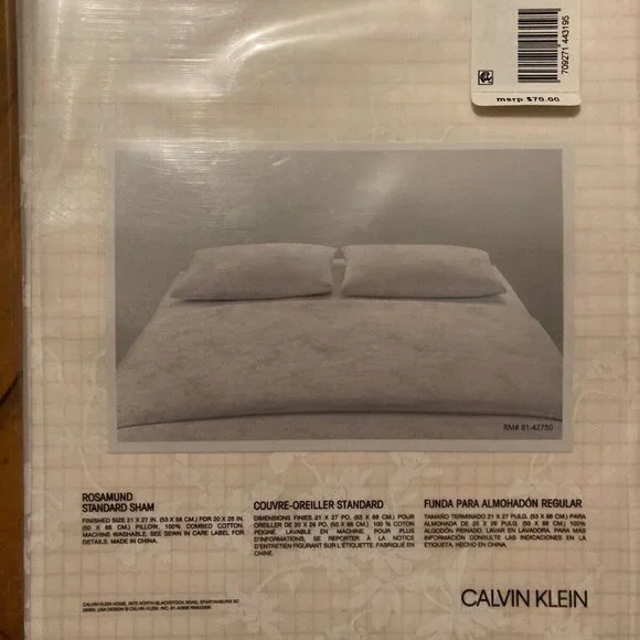 MIX : Calvin Klein Standard Sham and Queen Duvet + 1pcs Sham' (N -32)